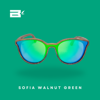 Sofia Walnut Green